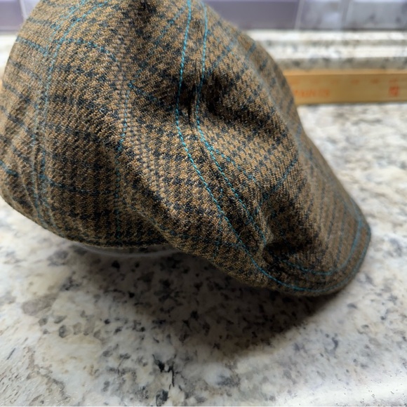 Men’s XLarge Fitted Goorin Brothers Plaid Acrylic Wool Blend Flat Cap Driver Hat - Picture 5 of 10